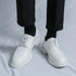 Luxury White Leather Oxford Shoes for Men - Stylish Formal Business Wedding Dress Footwear with Thick Bottom Casual Moccasins