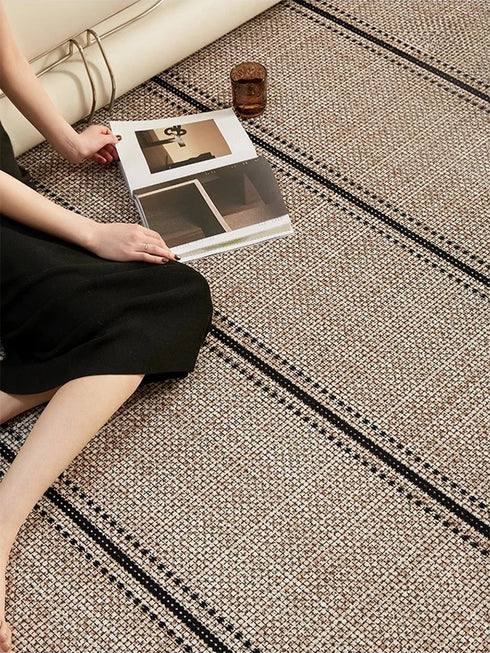 Artistic Plaid Living Room Carpet Modern Luxurious Decorative Rug Comfortable Easy Care Bedroom Rug