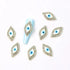 10pcs Devil's Blue Eye Nail Charms with Glitter Rhinestones for Stunning Nail Art Decoration and Manicure Accessories