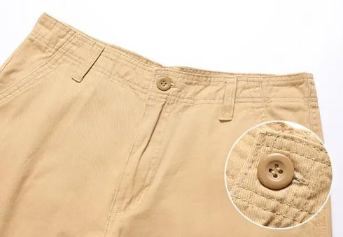 Khaki Half Men's Cargo Shorts Bermuda Designer Jogger Pants