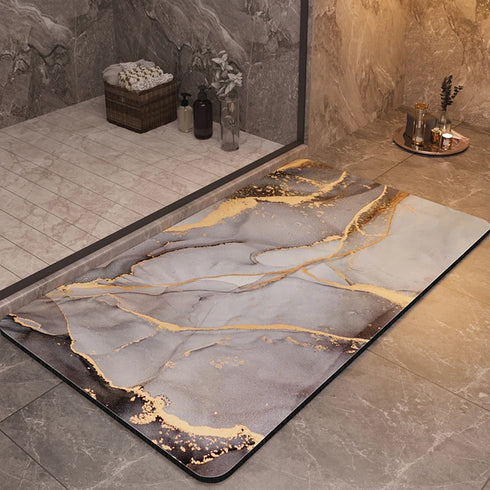Luxury Bathroom Mats Anti Slip Quick Dry Foot Floor Mat Washable Doormat Carpet