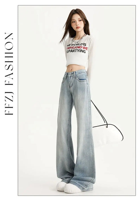 Baggy Jeans For Women Retro Denim Pants High Waist Vintage Streetwear Style Casual Everyday Wear