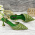 Venus Chan Shoes and Bag Set for Women's Party Heels
