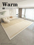 Minimalist Beige Art Stripe Carpet Soft Large Area Rug for Bedroom and Living Room Decor