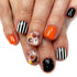 24pcs Halloween-Themed Short Square Press-On Nails with Fun Ghost, Bat, and Spider Web Designs - Perfect Fake Nail Set for Women and Girls