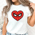 Funny Amazing Spider Heart Shirt Retro 90s Shirt Vintage Superhero Shirts Unisex T-shirt Family Birthday Gift MCU Fans Gift
