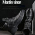 Luxury British Style Ankle Boots for Men - Retro Leather Motorcycle Zipper Design