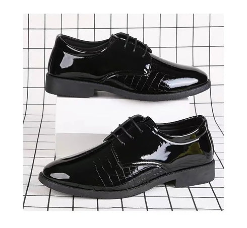 Men Leather Shoes Business Formal Fashion Korean Style Casual Versatile Footwear