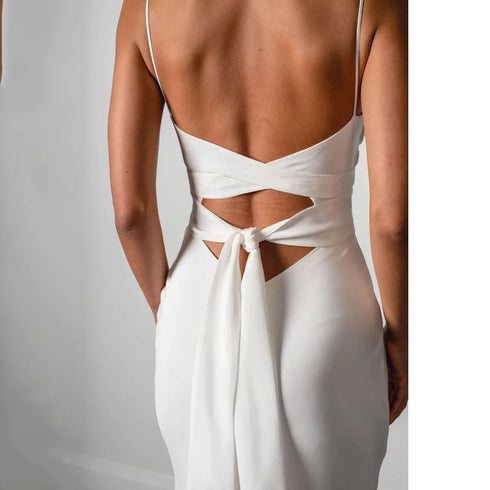 Customized Simple Sexy Wedding Dresses Boho Bridal Gowns