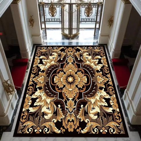 Luxury Floral Area Rug for Living Room and Bedroom Home Decoration