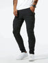 Elastic Denim Cargo Jeans For Men Slim Fit With Pockets Daily Wear