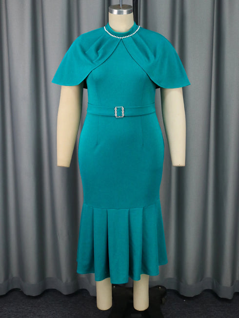 Elegant Church Dresses for Women Mermaid Cap Sleeves Modest Gowns