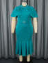 Elegant Church Dresses for Women Mermaid Cap Sleeves Modest Gowns