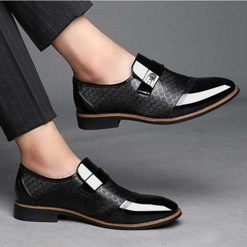 Elegant Men Formal Buckle Shoes for Weddings and Special Occasions