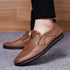 Man Retro Penny Handmade Loafer Casual Shoes Genuine Cow Leather Comfortable Slip-On Design
