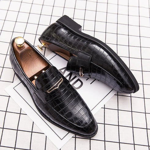 Stylish Italian Leather Penny Loafers for Men - Classic Dress Shoes for Weddings and Formal Events, Available in Big Sizes 38-48