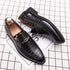 Stylish Italian Leather Penny Loafers for Men - Classic Dress Shoes for Weddings and Formal Events, Available in Big Sizes 38-48