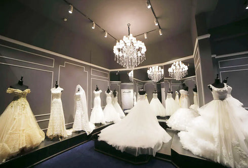 Modern Elegant Wedding Dresses Off The Shoulder Bridal Gowns With Detachable Train Lace Appliques