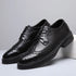 Elegant Men's Formal Dress Brogue Shoes - Slip-On British Gentleman Oxfords for Weddings and Special Occasions