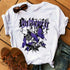 Womens Butterfly Tree Print Harajuku T-Shirt Casual Short Sleeve Summer Top
