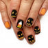 24pcs Halloween-Themed Short Square Press-On Nails with Fun Ghost, Bat, and Spider Web Designs - Perfect Fake Nail Set for Women and Girls