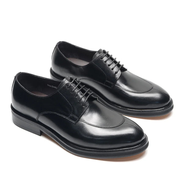 Classic Italian Luxury Men's Elegant Leather Lace Up Oxfords Business Footwear