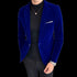 Spring Velvet Wedding Dress Coat Casual Suit Jacket Men's Blazer Business Costume