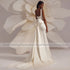 Mermaid Wedding Dress for Bride Tank Square Collar Elegant Gown