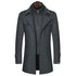 Elegant Men's Winter Cashmere Wool Blend Overcoats & Trench Coats for Business Casual Style - Stylish Outerwear Essentials
