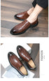 Fashion Men's Dress Shoes Formal Loafers Leather Wedding Shoes for Men