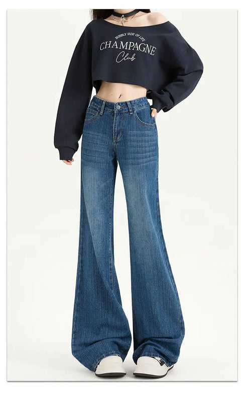 Baggy Jeans For Women Retro Denim Pants High Waist Vintage Streetwear Style Casual Everyday Wear
