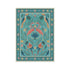 American Pastoral Style Flora Fauna Print Area Rug for Living Room and Bedroom Decor