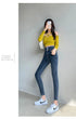 Women's High Waist Stretch Jeans - Fashionable Slim Denim Pants