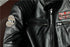 Vintage Genuine Leather Biker Jacket for Men – Slim Fit Cowhide Motorcycle Outerwear with Pockets and Embroidery Details for All Seasons