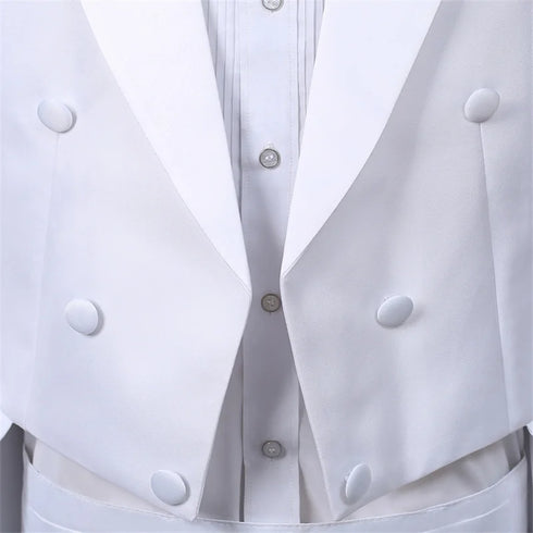 Sophisticated Tailcoat Suit for Performers - Stylish Casual Stage Jacket for All Seasons