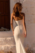 Kyoto White Strapless Mermaid Wedding Dress Pleated Formal