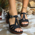 Women Slip On Chunky Platform Sandals Summer Wedges