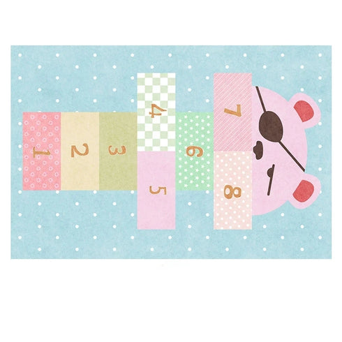Children's Play Hopscotch Carpet for Living Room Decor Large Area Rugs and Crawling Floor Mat