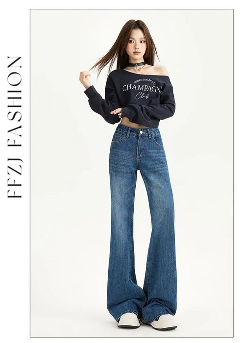Baggy Jeans For Women Retro Denim Pants High Waist Vintage Streetwear Style Casual Everyday Wear
