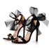 Elegant Women's Sandals with Pointed Toe and Butterfly Knot for Wedding and Office Wear