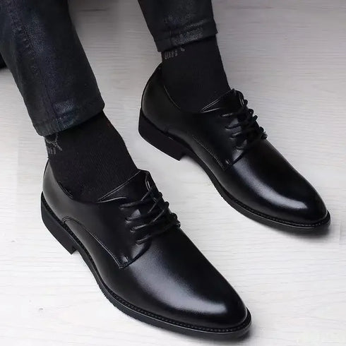 Fashionable Versatile Men Shoes Heightening Casual Flats for Spring