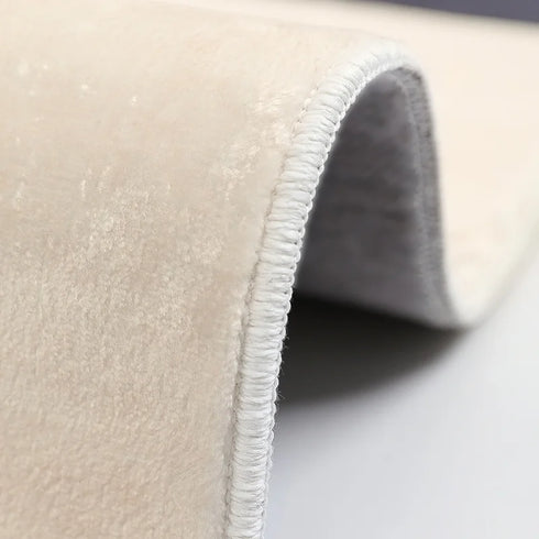 Luxury Nordic Bedroom Decor Plush Round Area Rug Washable Non Slip Mat Minimalist Carpet for Living Room