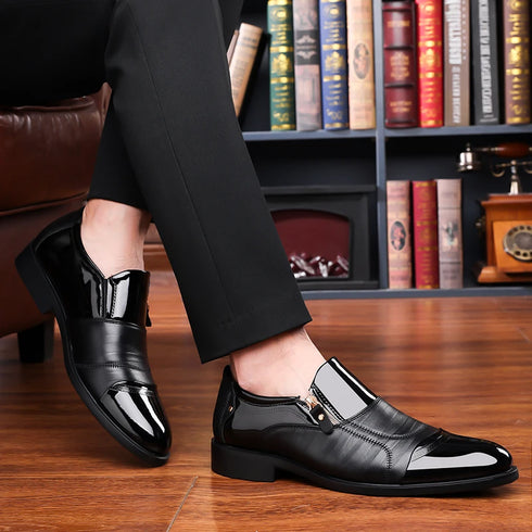 Comfortable Slip-On Walking Shoes for Men Casual Breathable Loafers Handmade Wedding Footwear