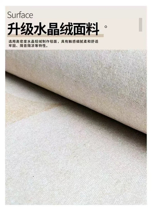 French Retro Persian Carpet Non Slip Mat for Living Room and Bedroom Rug