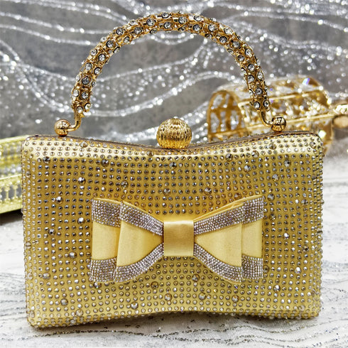 Italian Design Elegant Women's Rhinestone Heels Set