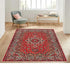 Retro Persian Carpet Abstract Ornament Rug for Living Room Bedroom Non Slip Floor Mat