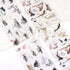 Elegant Chinese Character Nail Art Foils - 10pcs Crane, Bamboo, Gold Fish, and Flower Slider Stickers for Stunning Gel Polish Nail Decoration, Marble Nail Designs, BEDXK12
