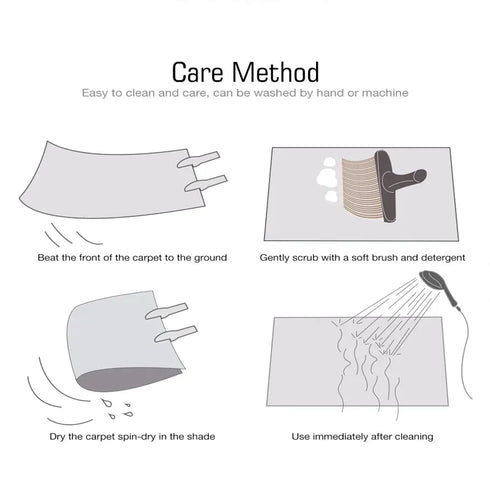 Retro Luxury Carpet for Living Room and Bedroom Soft Non-Slip Machine Washable Rug