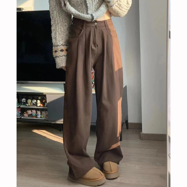 High Waist Flared Jeans For Women Slim Denim Trousers