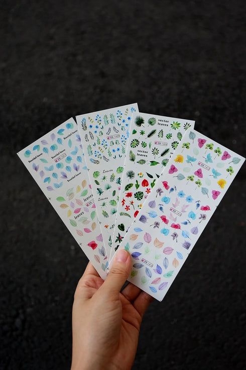 12 Floral Patterns Summer Nail Water Decals - Daffodils, Lilies, and Tulips for Stunning Nail Art Transfers and DIY Manicure Accessories